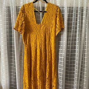 Maternity photo shoot mustard yellow maxi dress size xl